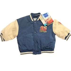 Primark Disney Cars 95 Baby Bomber Varsity Jacket Lightning McQueen 3-6months